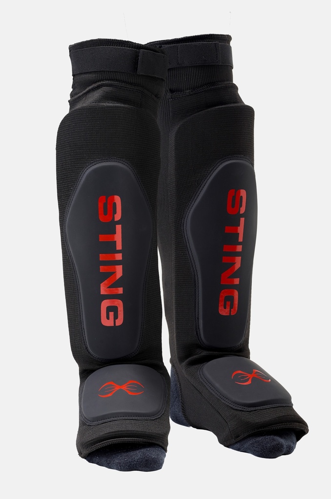 Armaplus Slip On EVA Shin & Foot Protector Black/Red