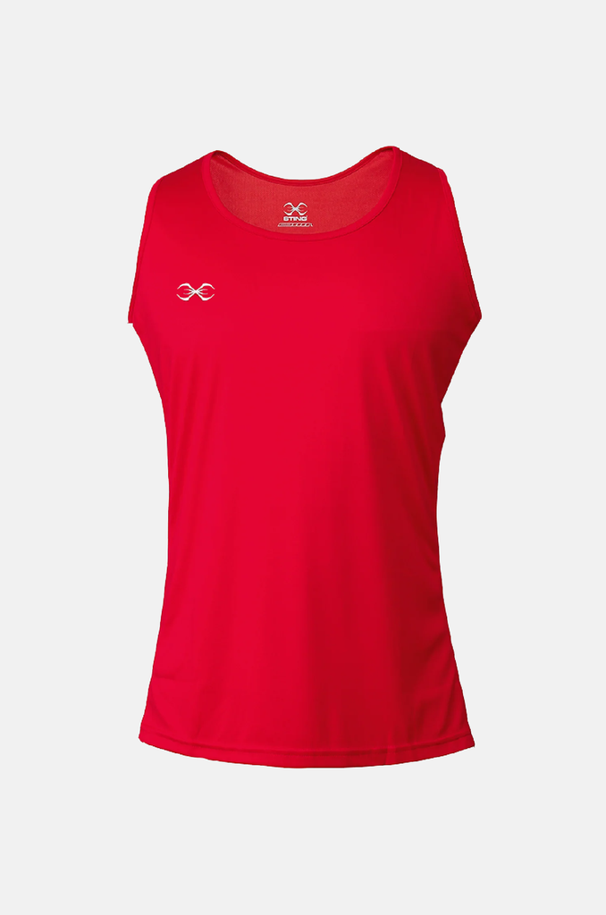 Junior Male Mettle Singlets Red