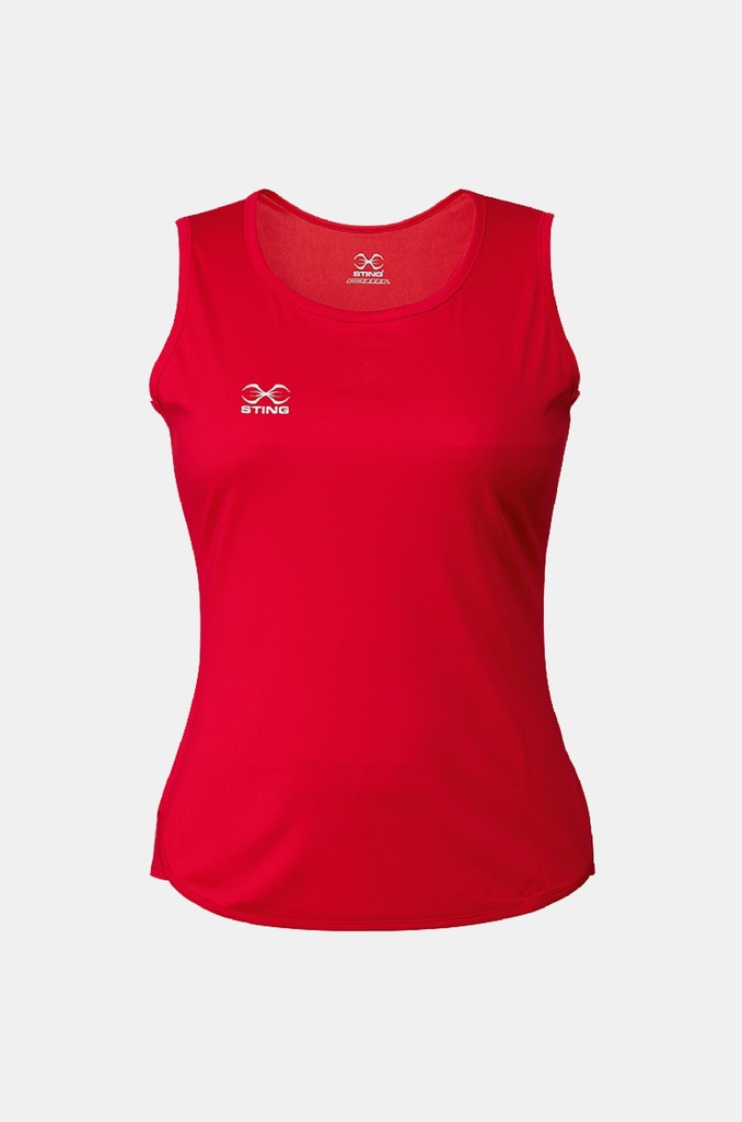 Junior Female Mettle Singlets Red