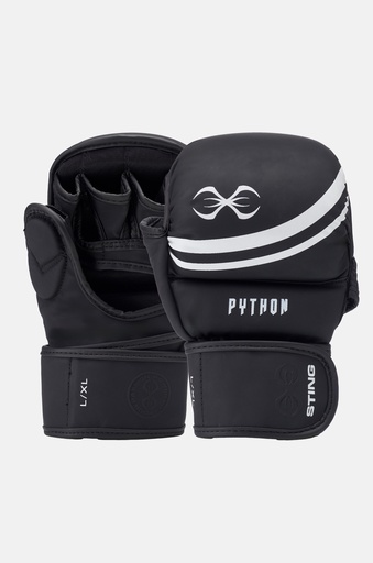 Python MMA Sparring Gloves Black/White